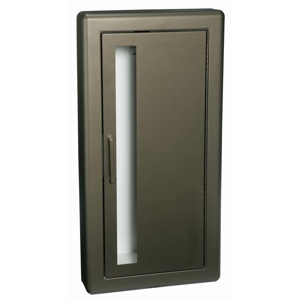 JL Industries 1027V10 Academy aluminum cabinet, vertical duo door (bronze anodized finish shown) (photo shows model 1027V10)