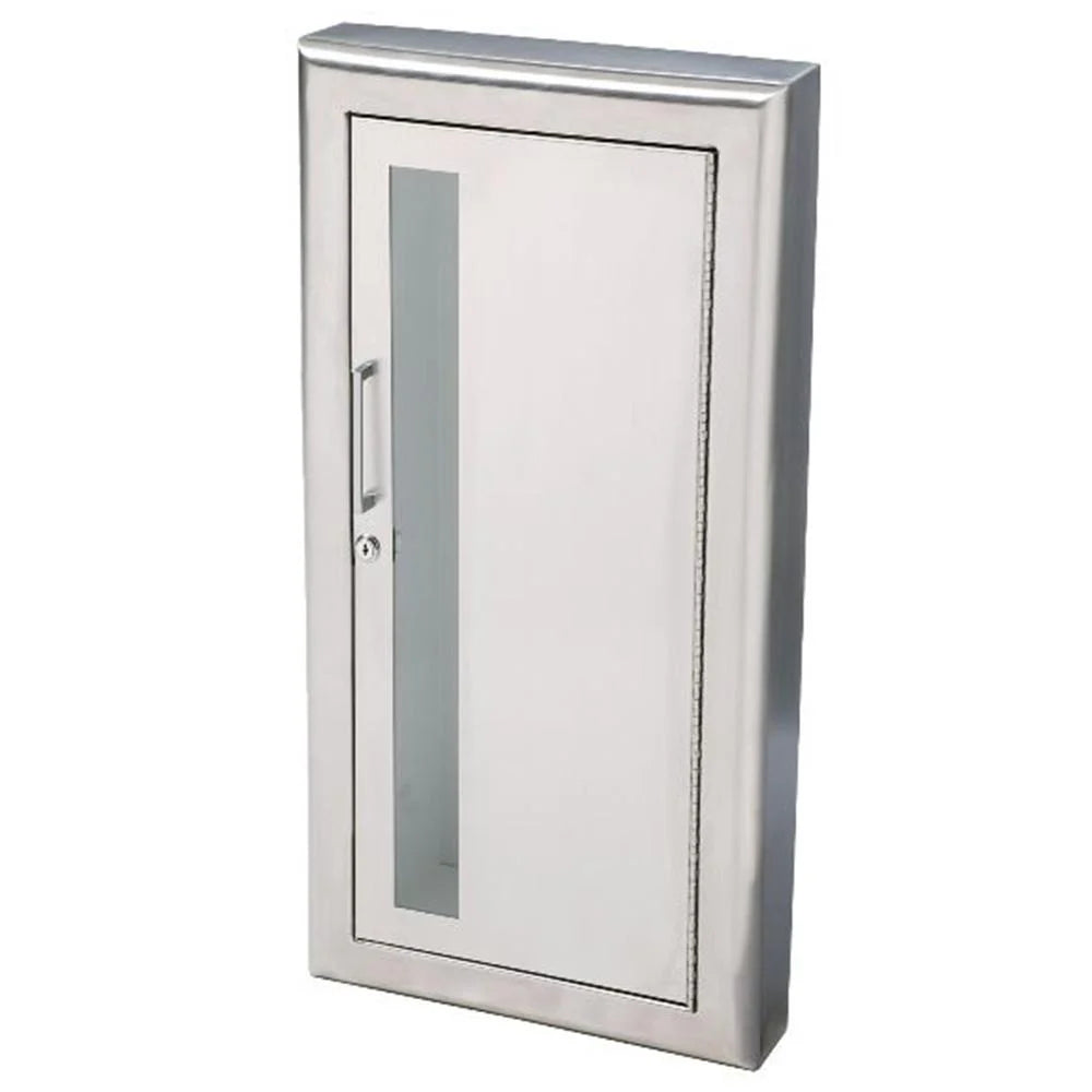 JL Industries 1037W10 Cosmopolitan Fire Extinguisher Cabinet Vertical Duo w/ Pull Handle & SAF-T-LOK
