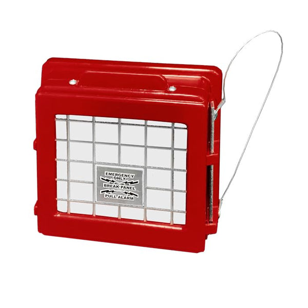 Cato 220-RB low profile fire alarm pull station cover, red, with breaker bar