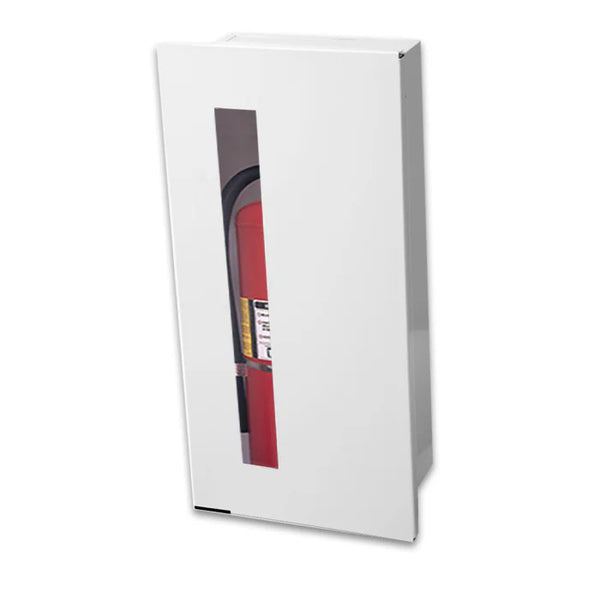 JL Industries 5614V10 Embassy Fire Extinguisher Cabinet Vertical Duo Panel for 10LB Extinguishers