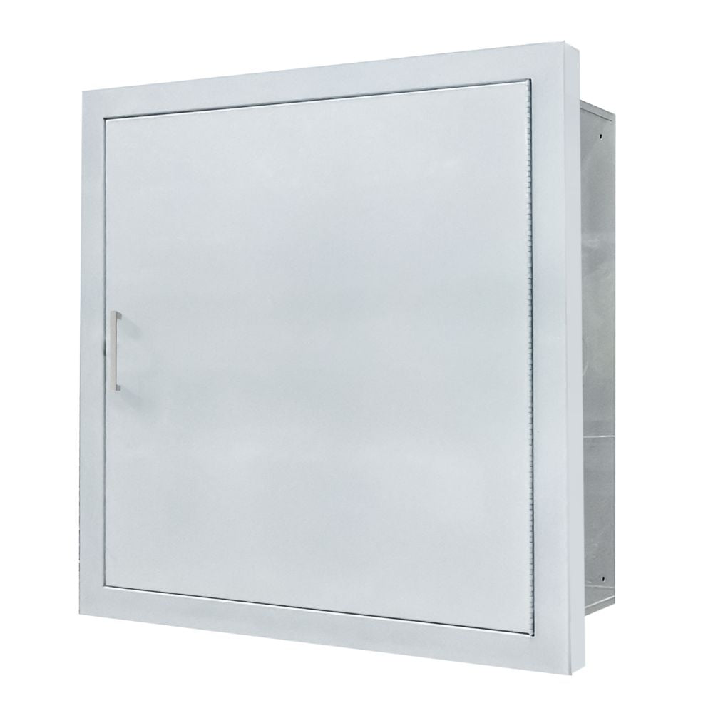 JL Industries 8716S21 Crownline steel valve and hose cabinet, solid door (photo shows model 8716S21)