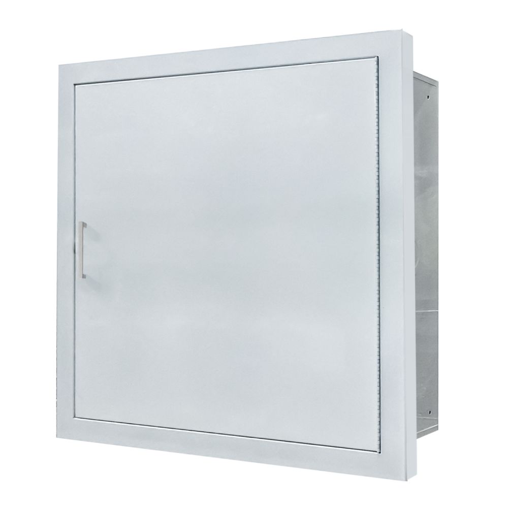 JL Industries 8716S21 Crownline steel valve and hose cabinet, solid door (photo shows model 8716S21)