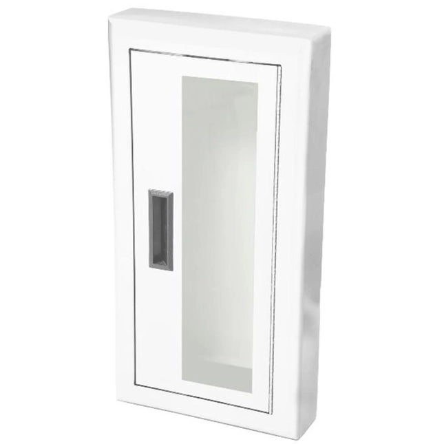 JL Industries 1012G10FX2A Ambassador Fire Extinguisher Cabinet Full Glass w/ Pull Handle SAF-T-LOK Fire Rated for 10LB Extinguishers