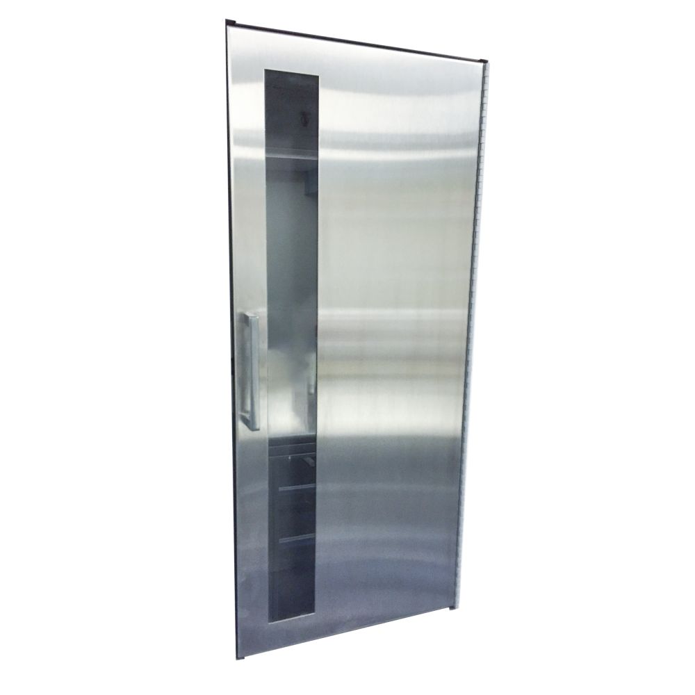 JL Industries 1034WB Cosmopolitan trimless stainless steel cabinet (photo shows model 1034WB)