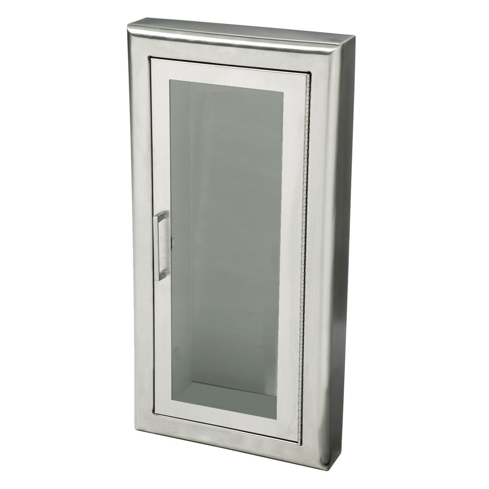 JL Industries 1037F10 Cosmopolitan stainless steel cabinet, full glass door, 3" rolled trim (photo shows model 1037F10)