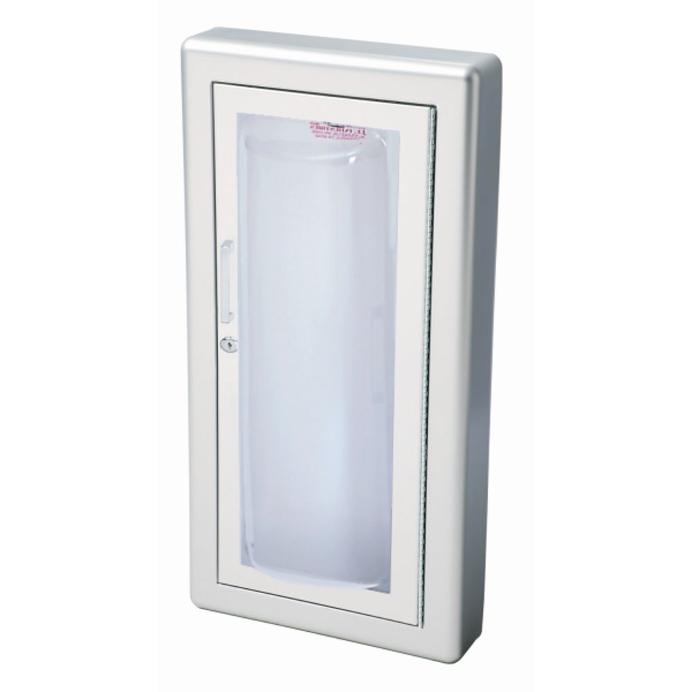 JL Industries 1527G25 Clear Vu acrylic bubble cabinet, aluminum, 3" rolled trim, Saf-T-Lok (photo shows model 1527G25)