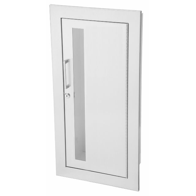 JL Industries 1835W10 Cosmopolitan stainless steel cabinet, vertical duo door with Saf-T-Lok, flat trim (photo shows model 1835W10)