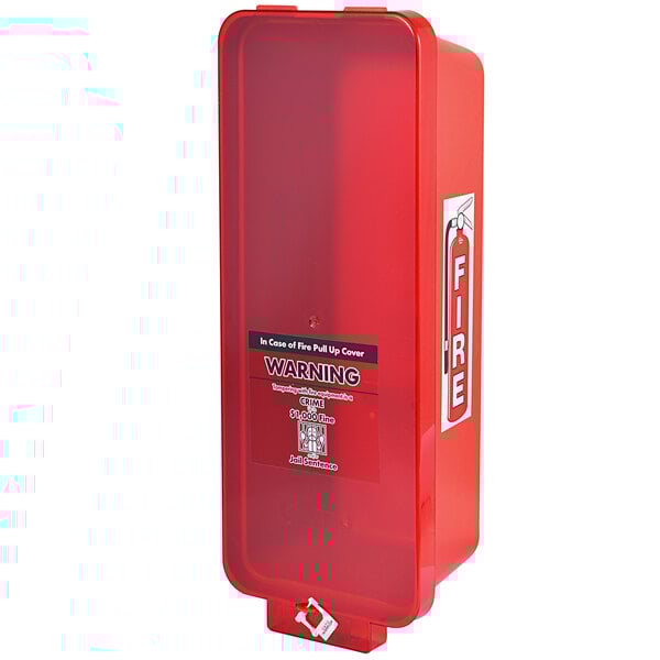 Cato 95152 Warrior Red Surface-Mounted Fire Extinguisher Cabinet with Red Pull-Cover for 10 lb. Fire Extinguishers