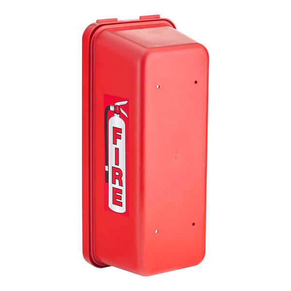 Cato 10551 Chief 5 lb red plastic fire extinguisher cabinet, closed