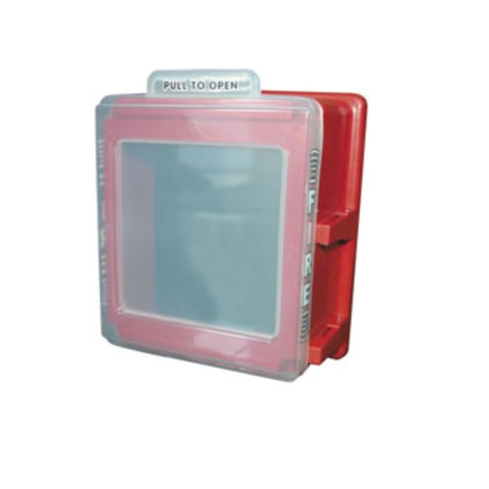 Cato 220-SX fire alarm pull station cover with gasket, clear cover, pull to open