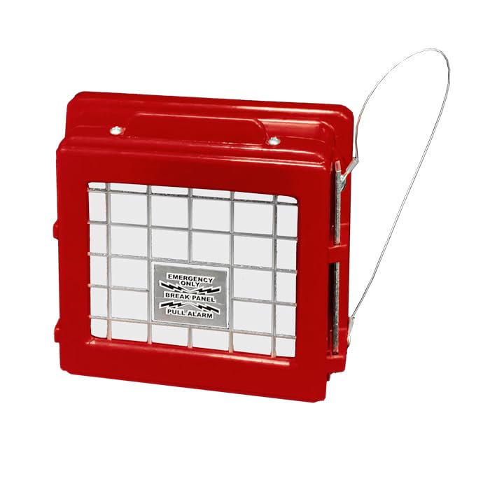 Cato 220-RB low profile fire alarm pull station cover, red, with breaker bar