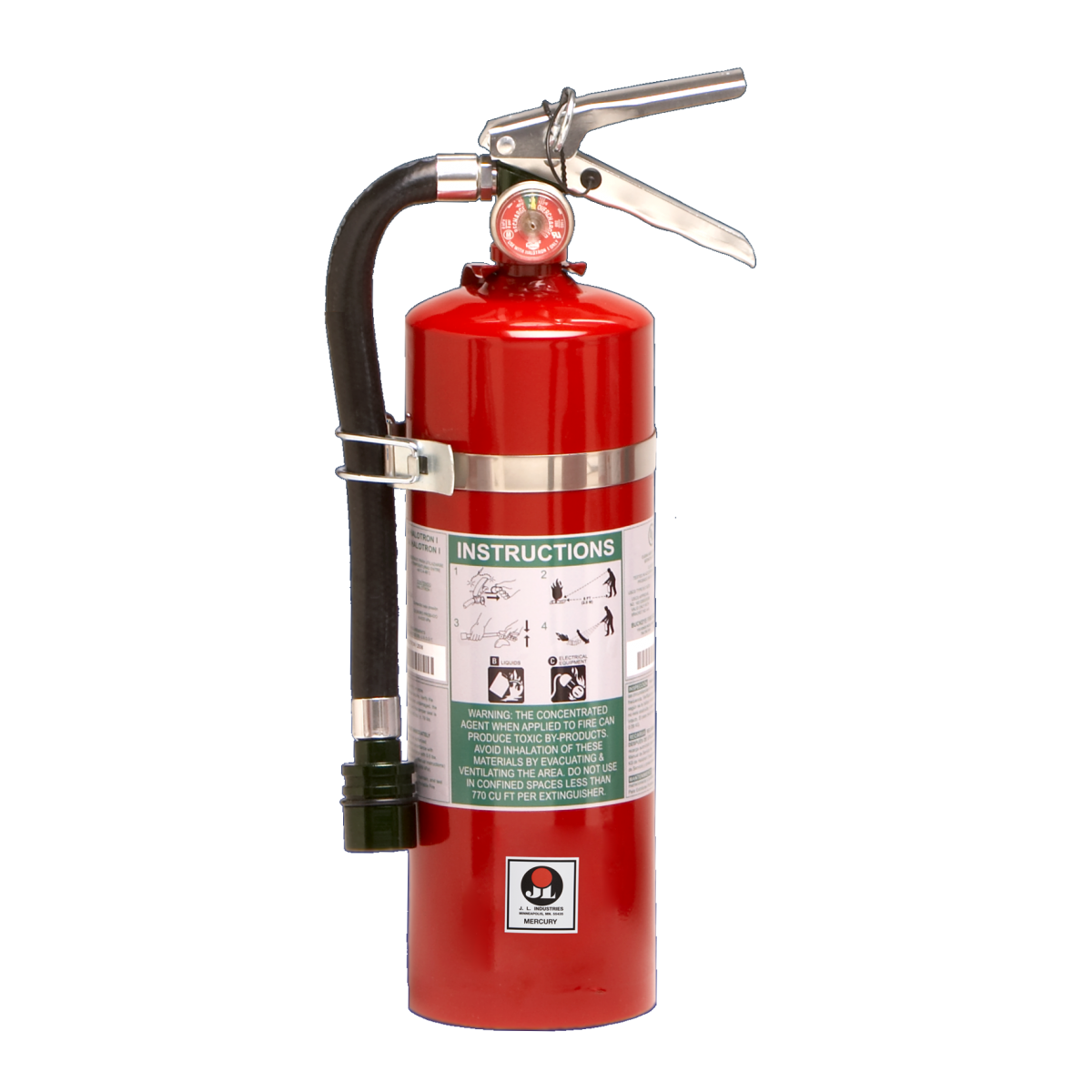 JL Industries Mercury 5 5 lb Halotron I Fire Extinguisher (FM05C)