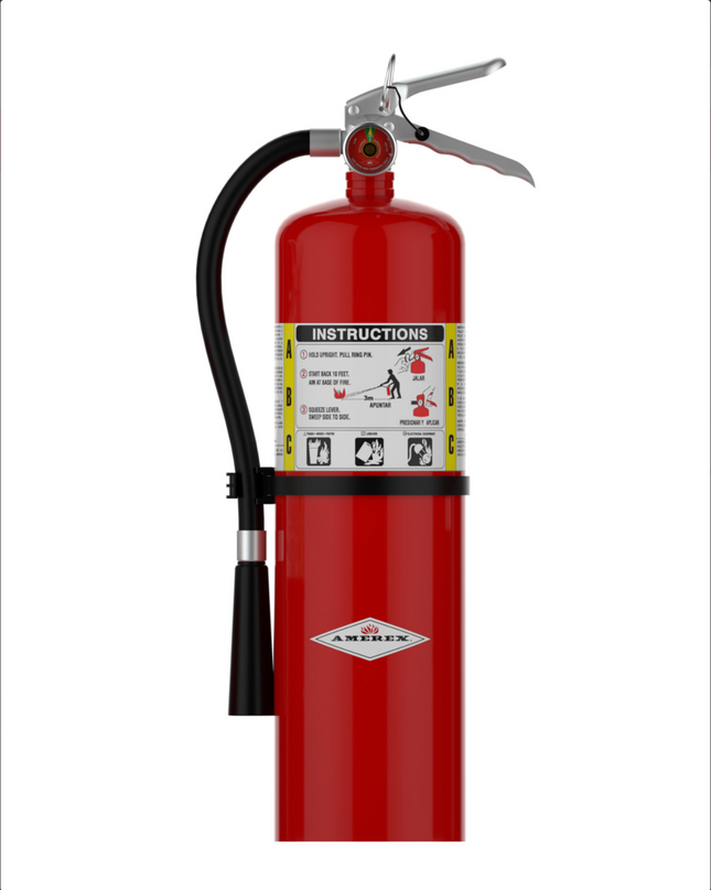 Amerex B456 ABC Dry Chemical Fire Extinguisher 10 lb