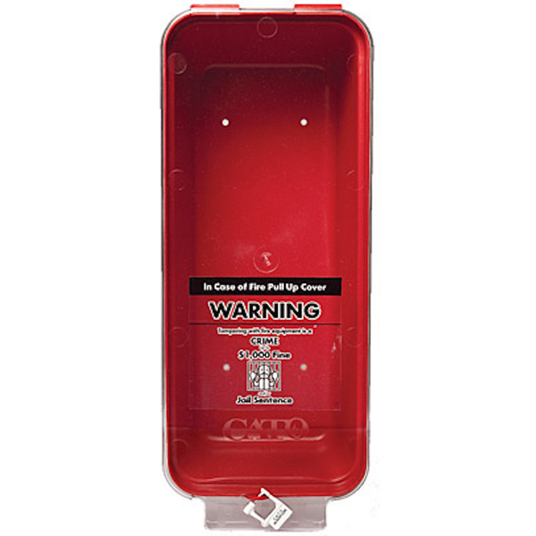 Cato Warrior plastic fire extinguisher cabinet tub, red, empty